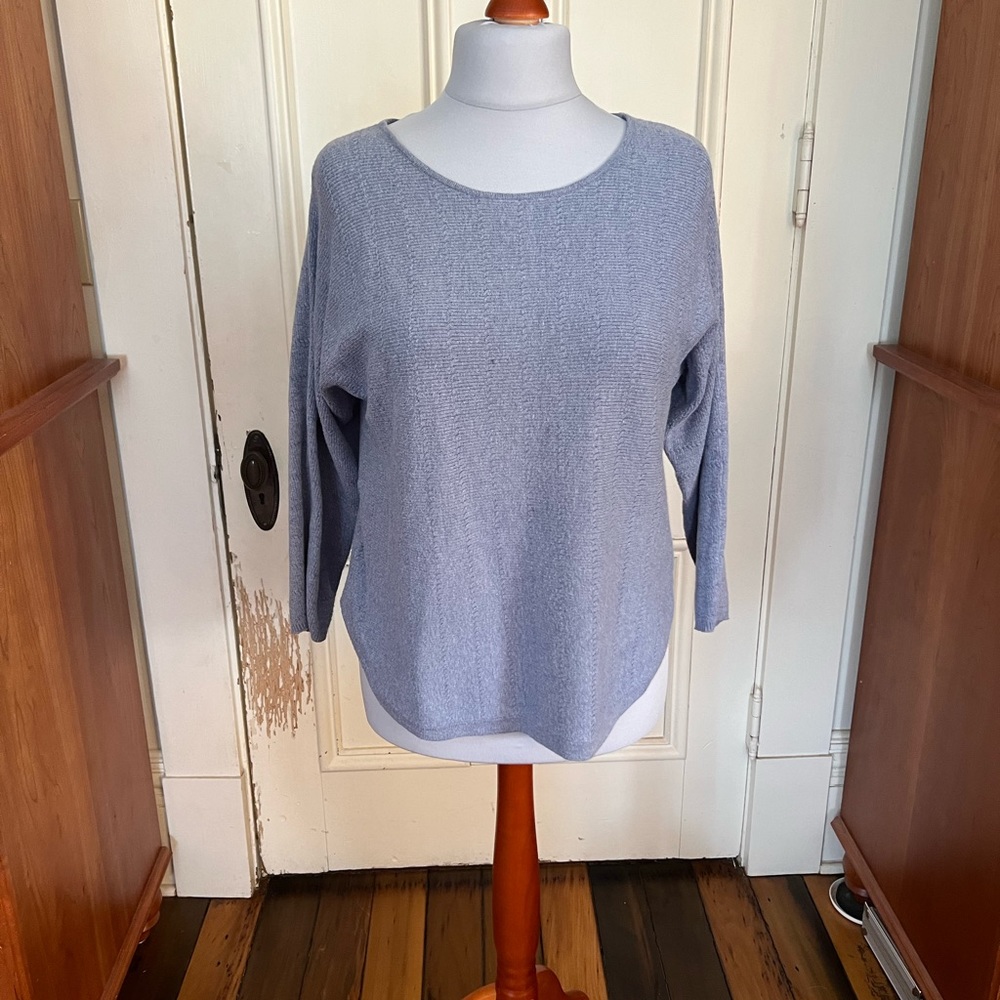 Sweater, size 1x, brand Grace. Soft, warm. Baby blue